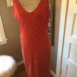 Gorgeous Red pewter studded dress❤️💋